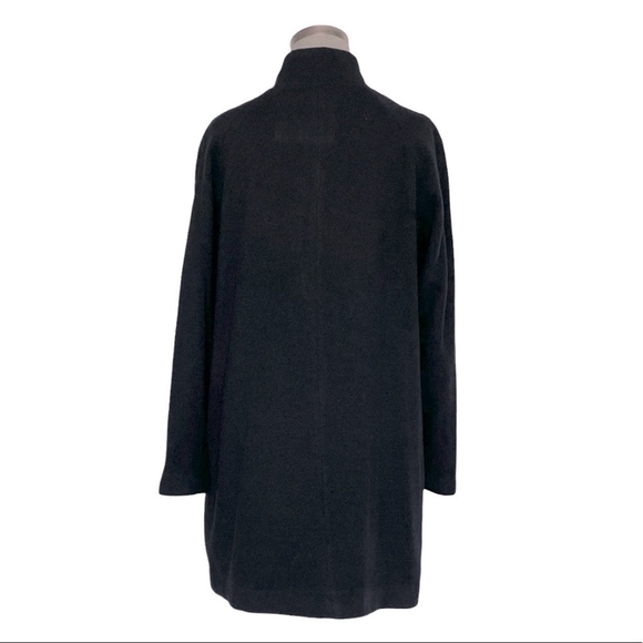 Women's Jacket MANGO Stylish Lightweight Black Front Zipped Coat Women Peacoat - Picture 7 of 9